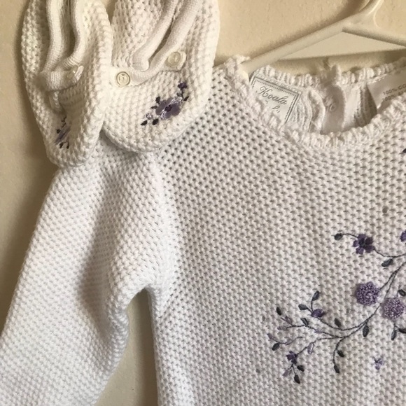 Koala Baby Boutique 3 piece Crocheted Embroidered - Picture 3 of 8